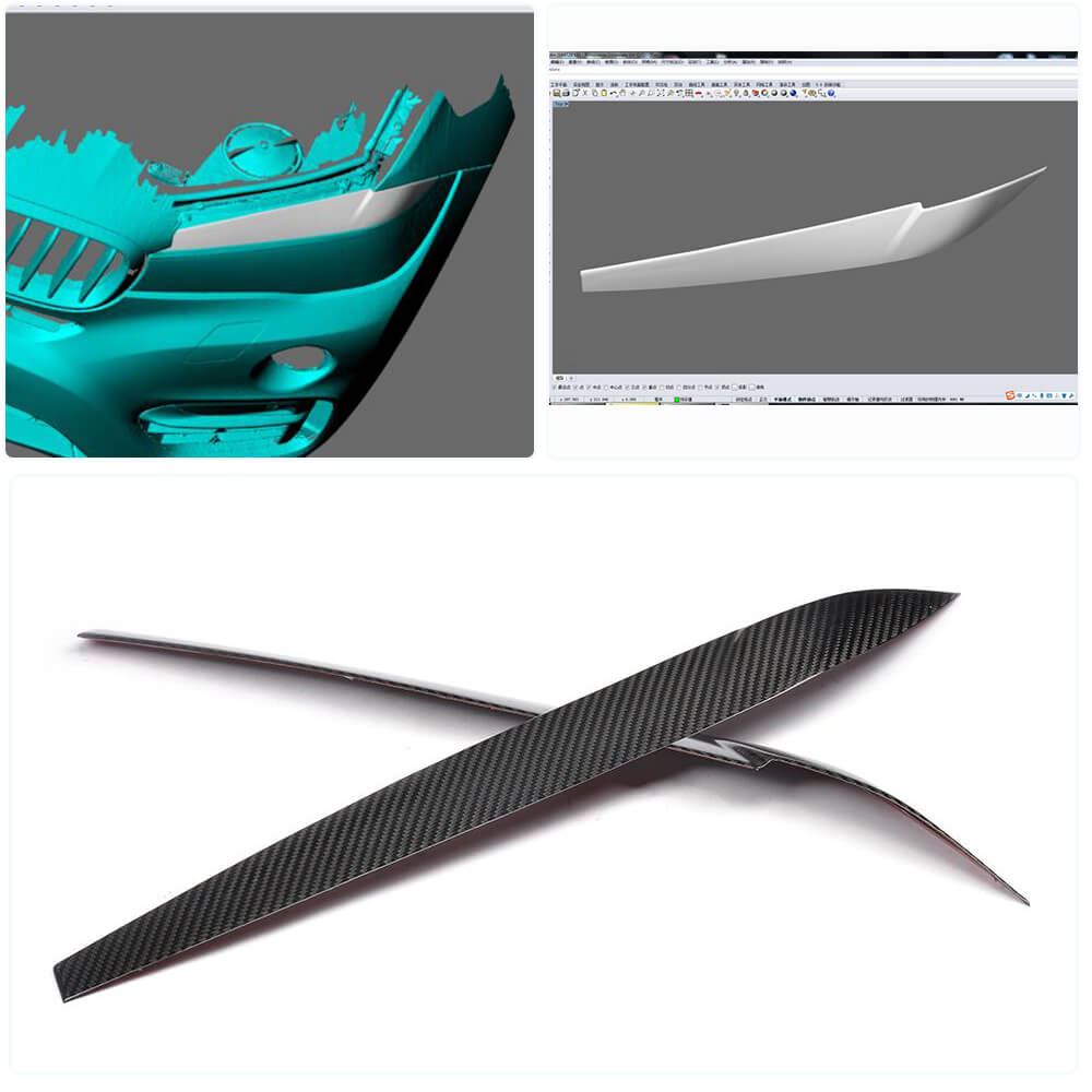 Вії на фари Сухий карбон V2 - фото 2