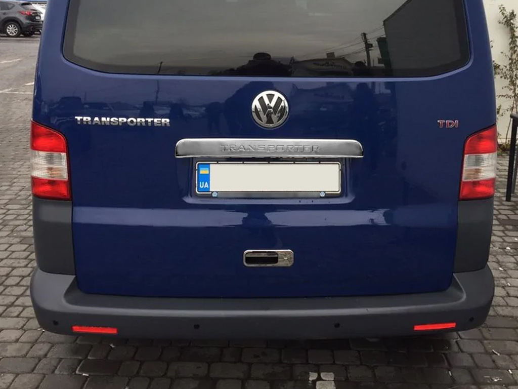 Накладка над номером двері Ляда (нерж) Transporter, Carmos - Турецька сталь - фото 5