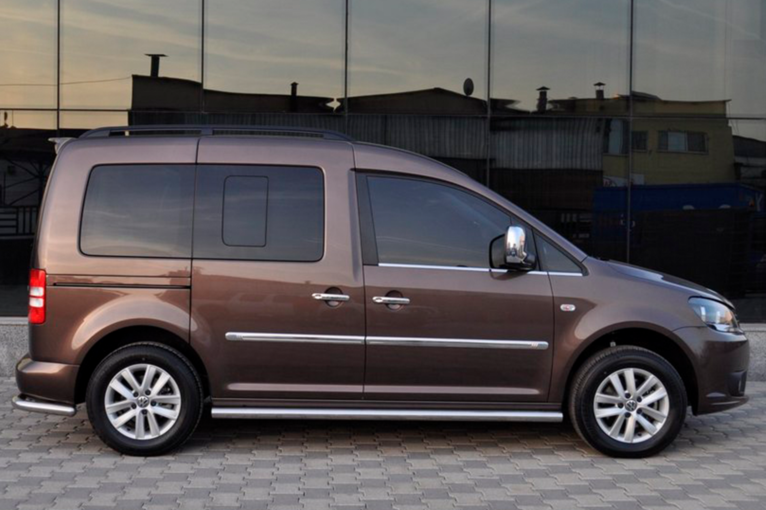 Бічні труби BB001 (2 шт., нерж) d60, Стандартна база - фото 5