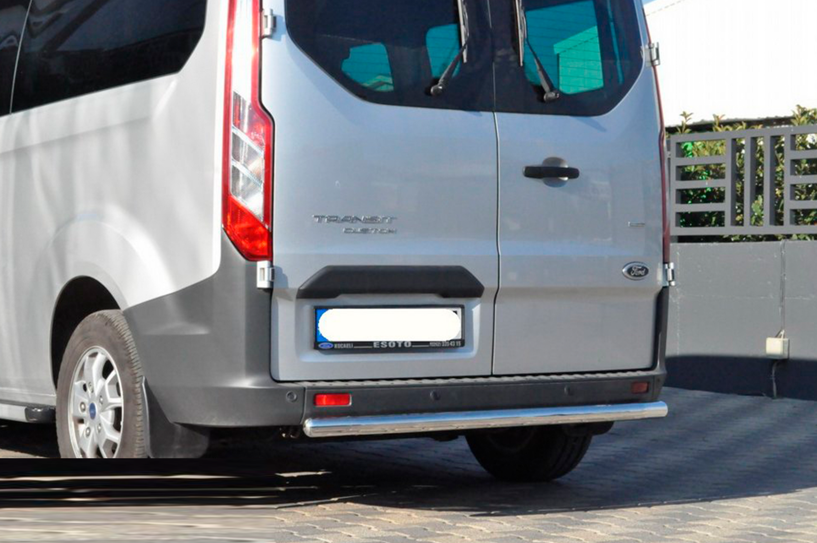 Задня дуга AK002 (нерж) для Ford Custom 2013-2022 рр - фото 4