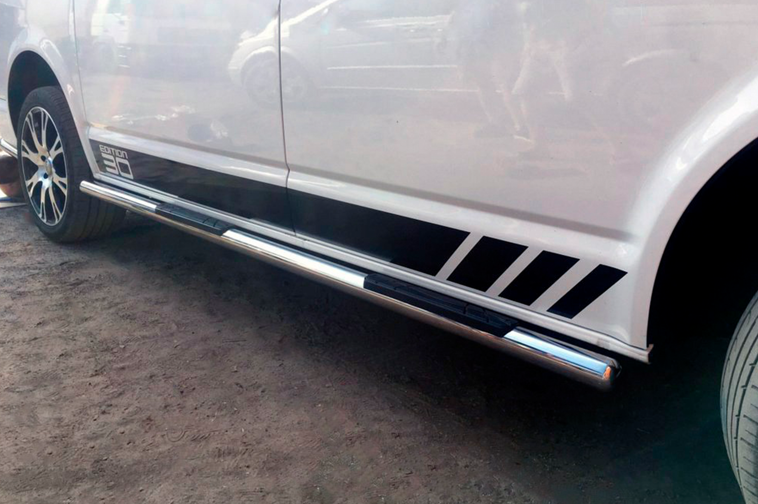 Бічні труби (2 шт., нерж) 70мм, Довга база - фото 7