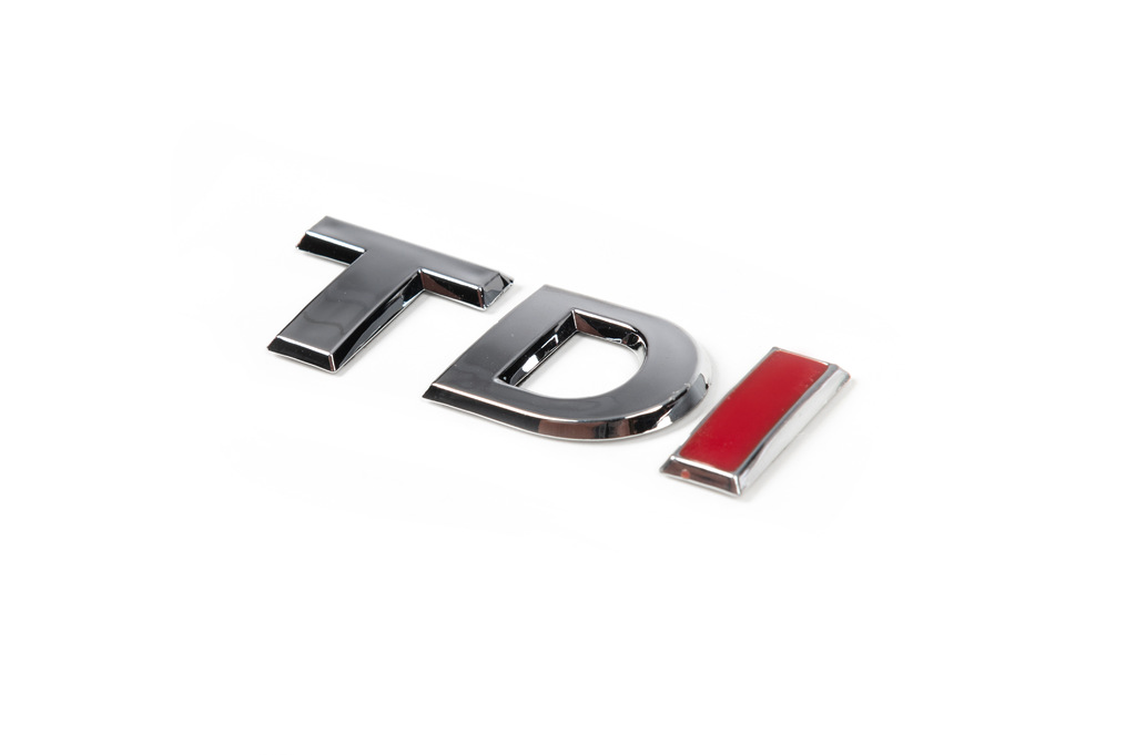Напис TDI (під оригінал) TD-хром, I-червона - фото 4