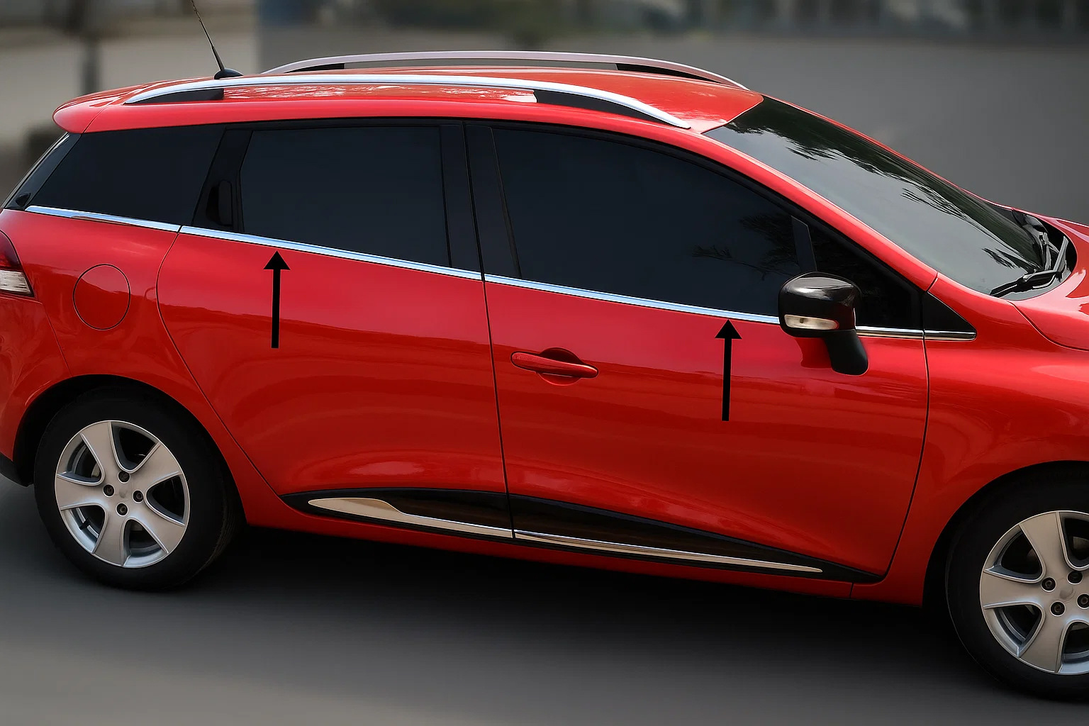 Окантовка вікон (Sport Tourer, 8 шт, нерж) - фото 1