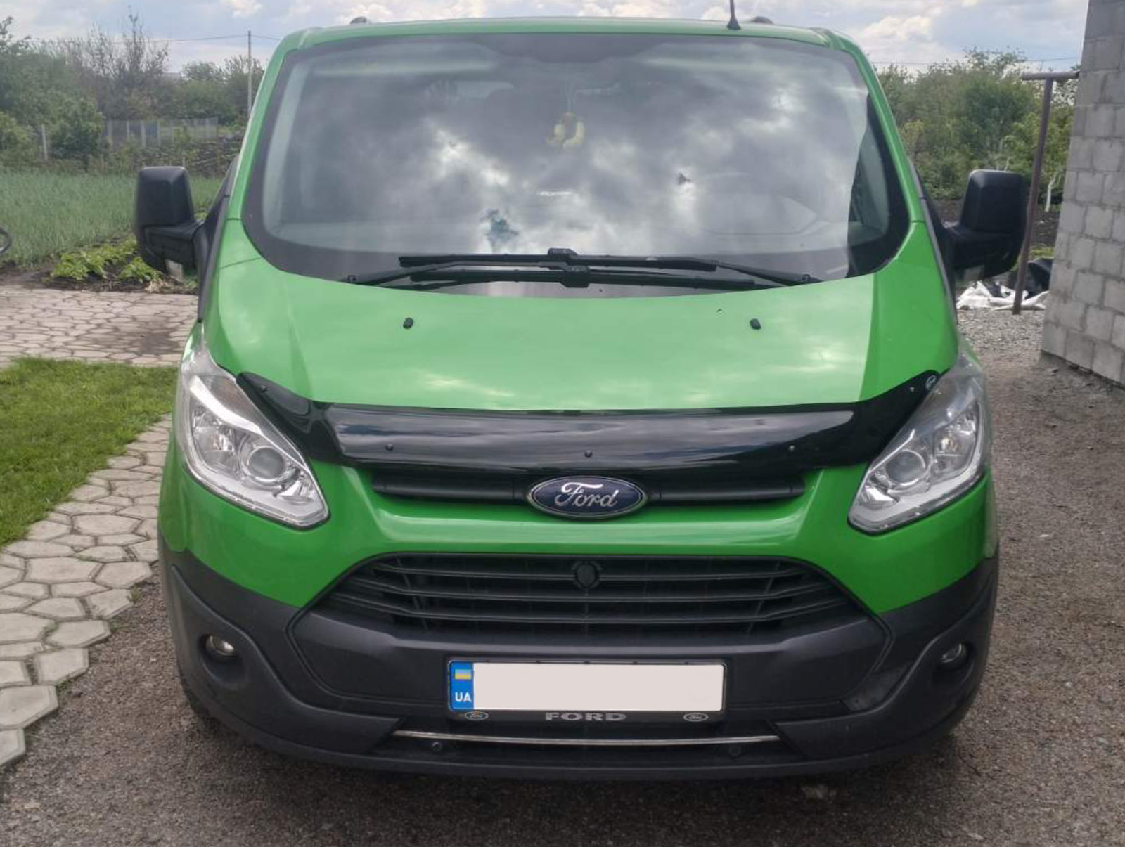Дефлектор капота EuroCap (2013-2018) для Ford Custom рр - фото 3