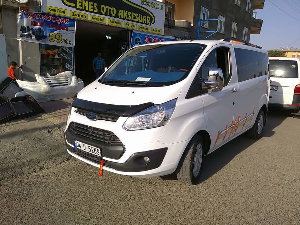 Дефлектор капота EuroCap (2013-2018) для Ford Custom рр - фото 15