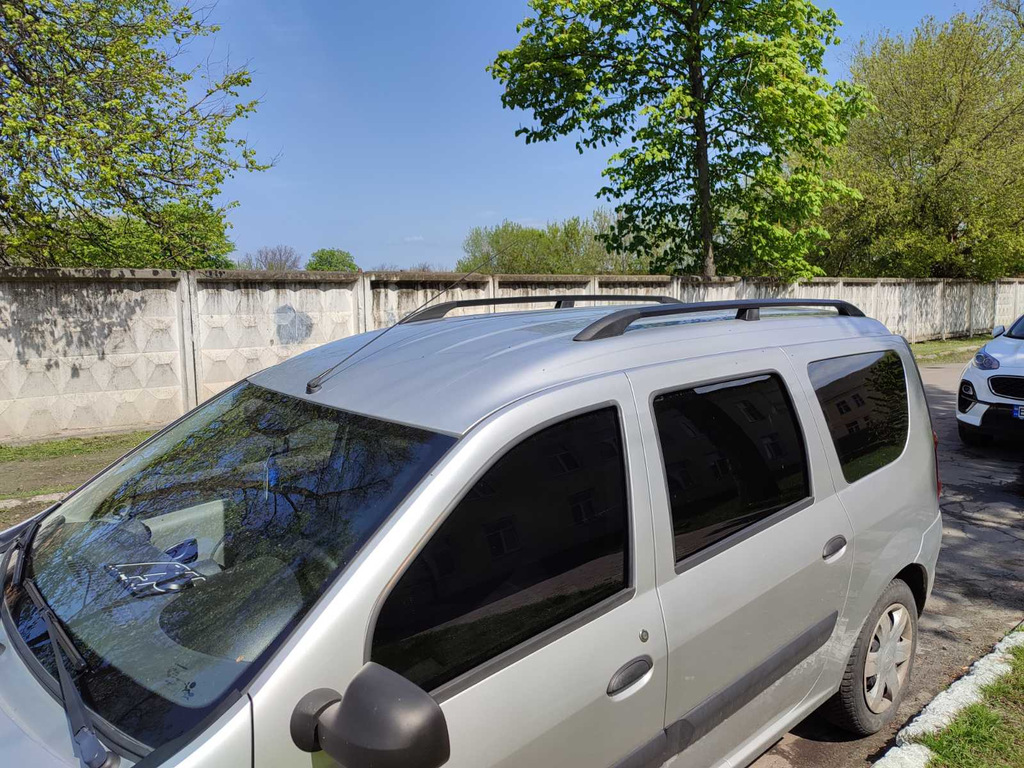 Рейлінги чорні Пластикові ніжки для Dacia Logan MCV 2004-2014 рр - фото 2