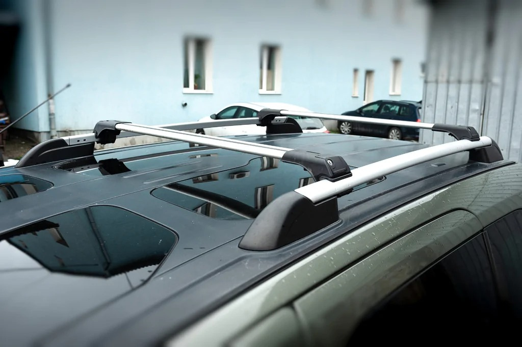 Перемички на звичайні рейлінги під ключ Skybar V1 (2 шт) до 110см, чорні - фото 2