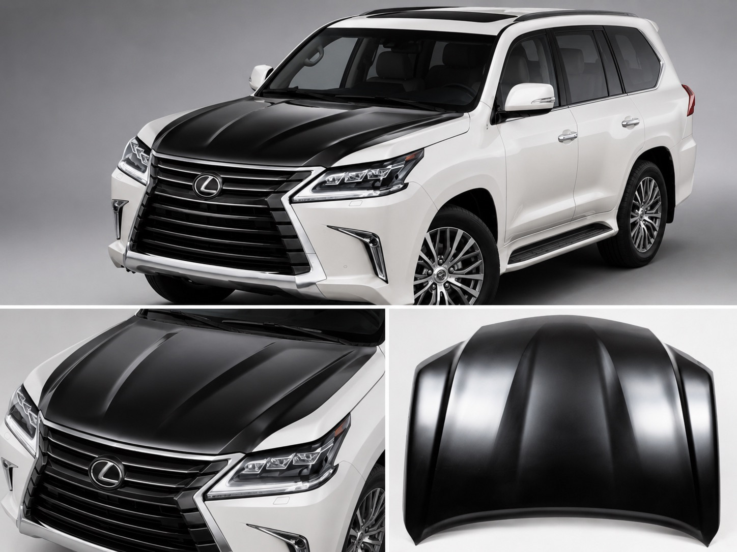 Капот (2016-2026,1 шт) для Lexus LX570/450d рр - фото 1
