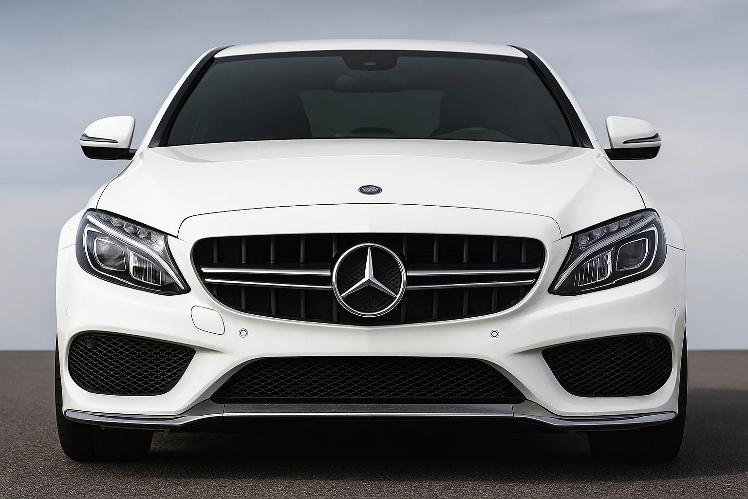 Передня решітка C63-design (для Avantgarde/AMG-Line/C43 AMG) 2014-2018, без камери - фото 2