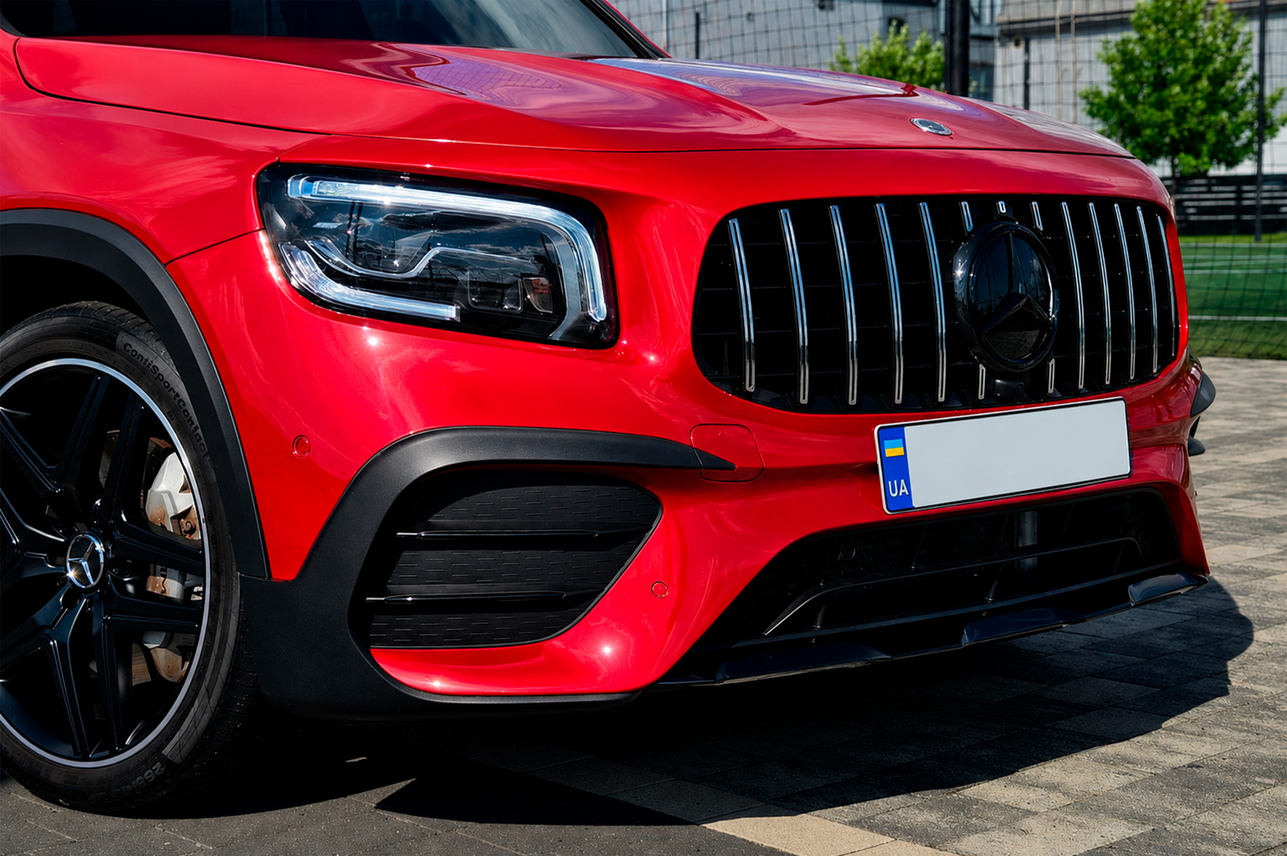 Передня решітка Panamericana GT (для AMG-Line 2019-2023) Без місця під камеру - фото 4