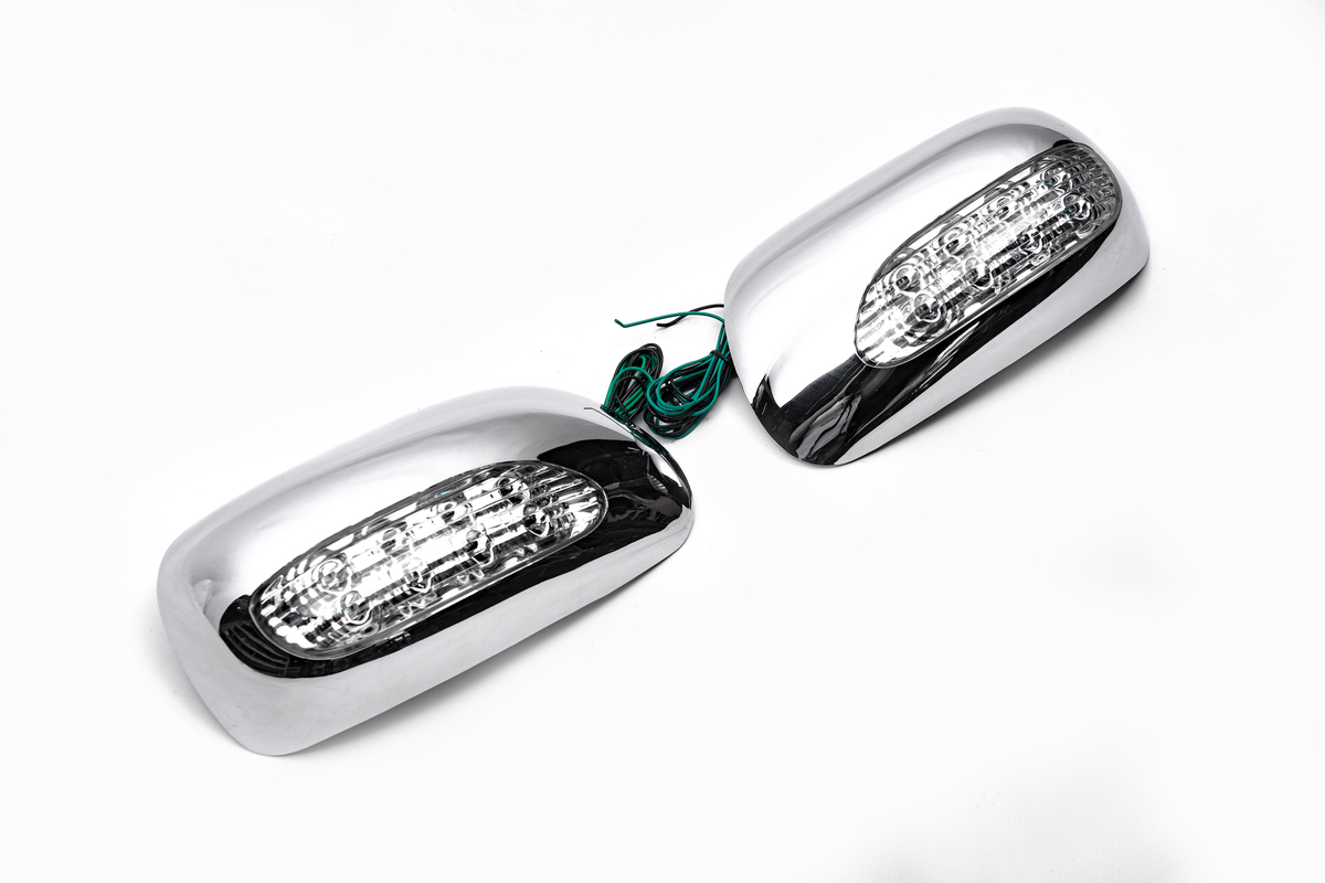 Накладки на дзеркала під LED (2002-2005, 2 шт., пласт) - фото 2