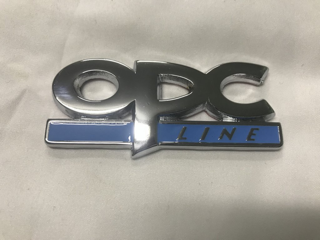 Металевий шильдик OPC Line (Хром)