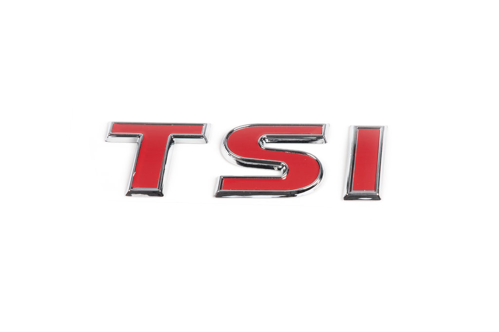 Напис TSI (косою шрифт) TS - хром, I - червона - фото 6